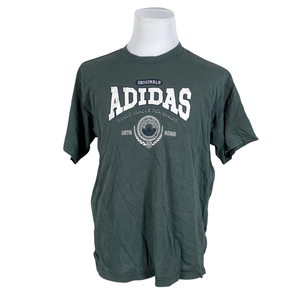 Miesten Adidas - T-paita, koko 40 - Vihreä (1)