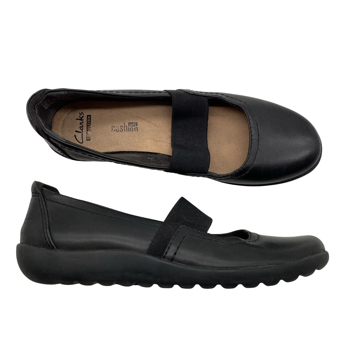 Naisten Clarks - Loaferit, koko 38 - Musta (1)