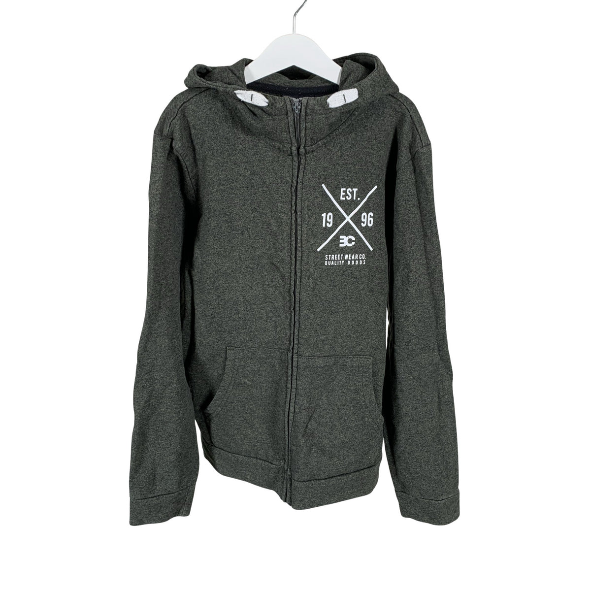 Unisex Boy-Cot - Huppari, koko 146 - 152 - Harmaa (1)