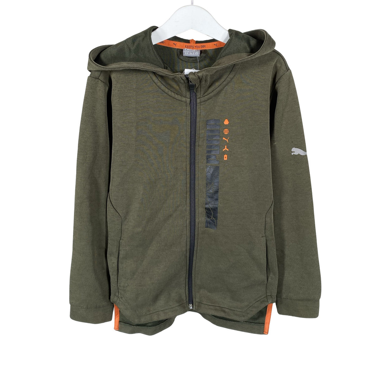 Unisex Puma - Huppari, koko 134 - 140 - Vihreä (1)