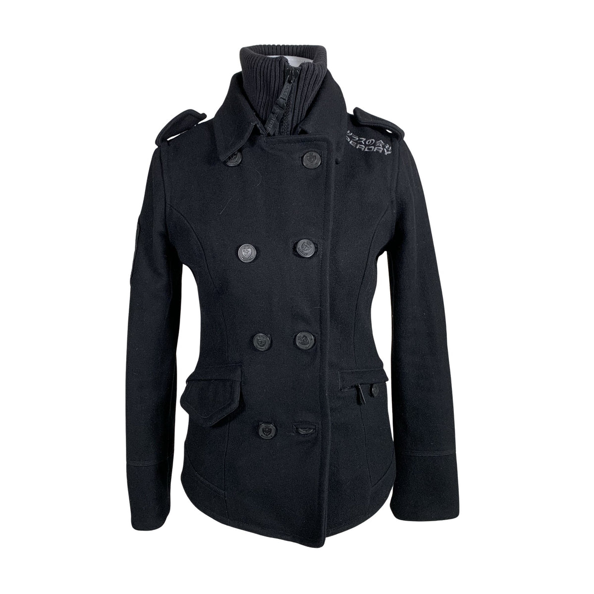 Naisten Superdry - Villakangastakki, koko 36 - Musta (1)