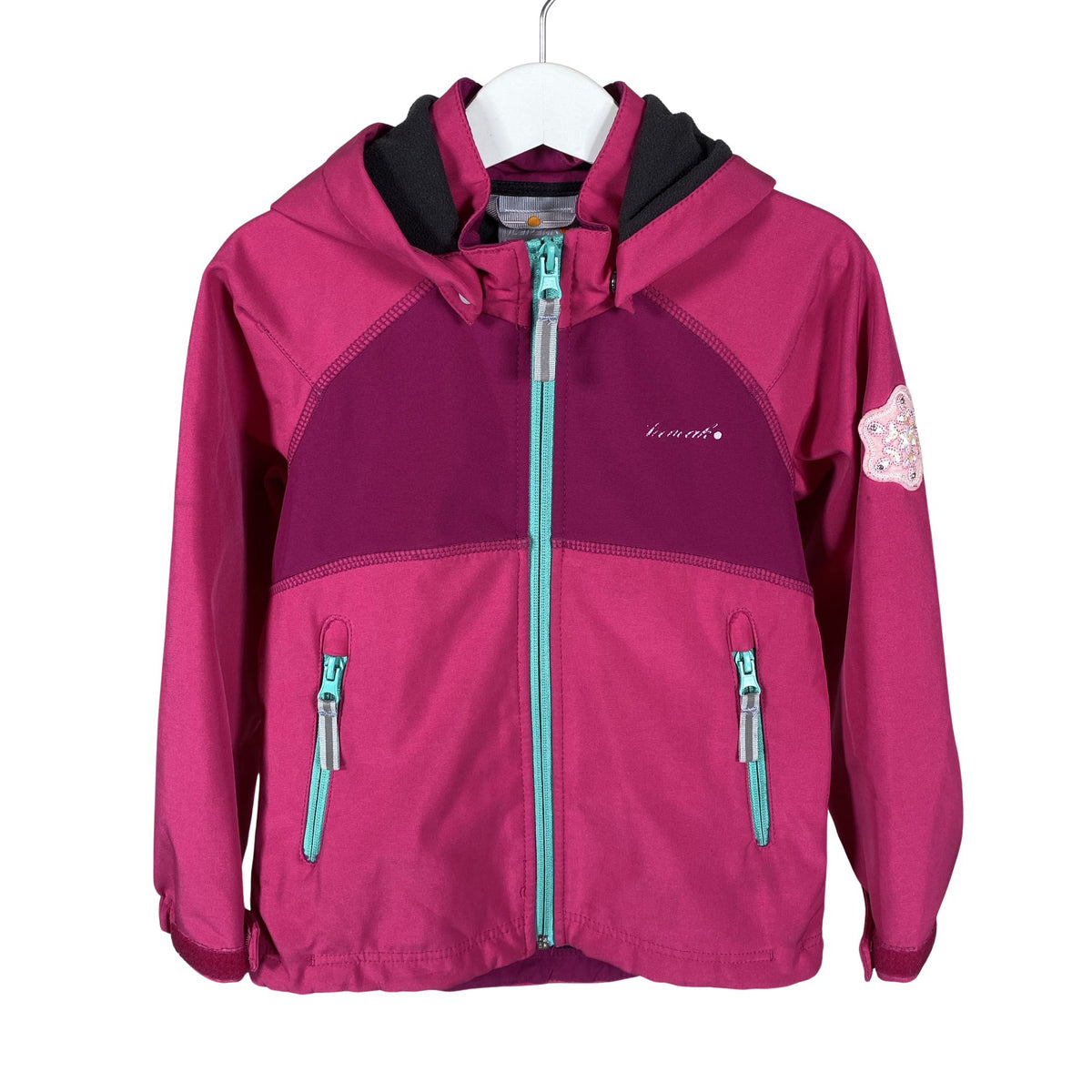 Tyttöjen Icepeak - Softshell-takki, koko 104 - 110 - Pinkki (1)