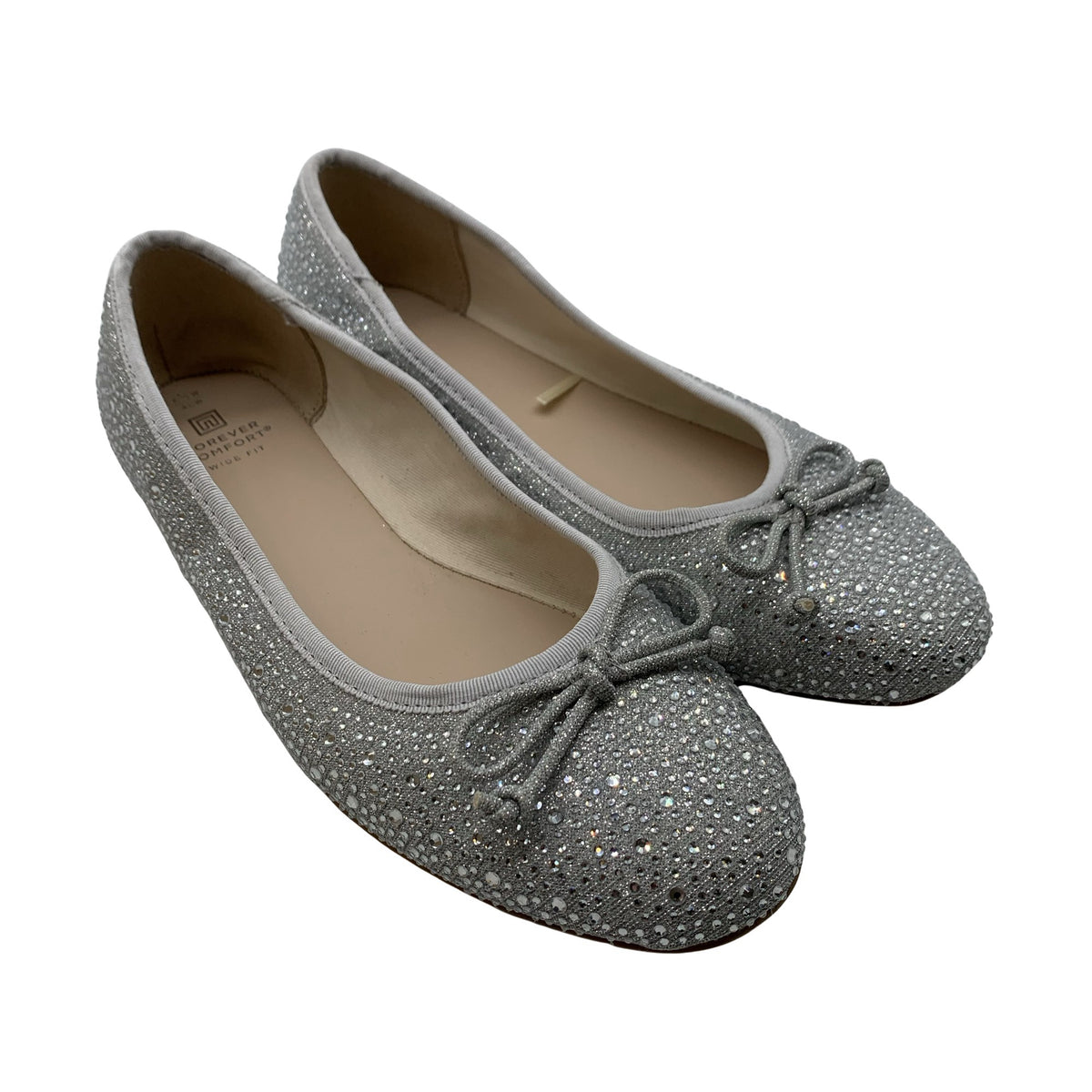 Naisten Next - Ballerinat, koko 40 - Hopea (2)