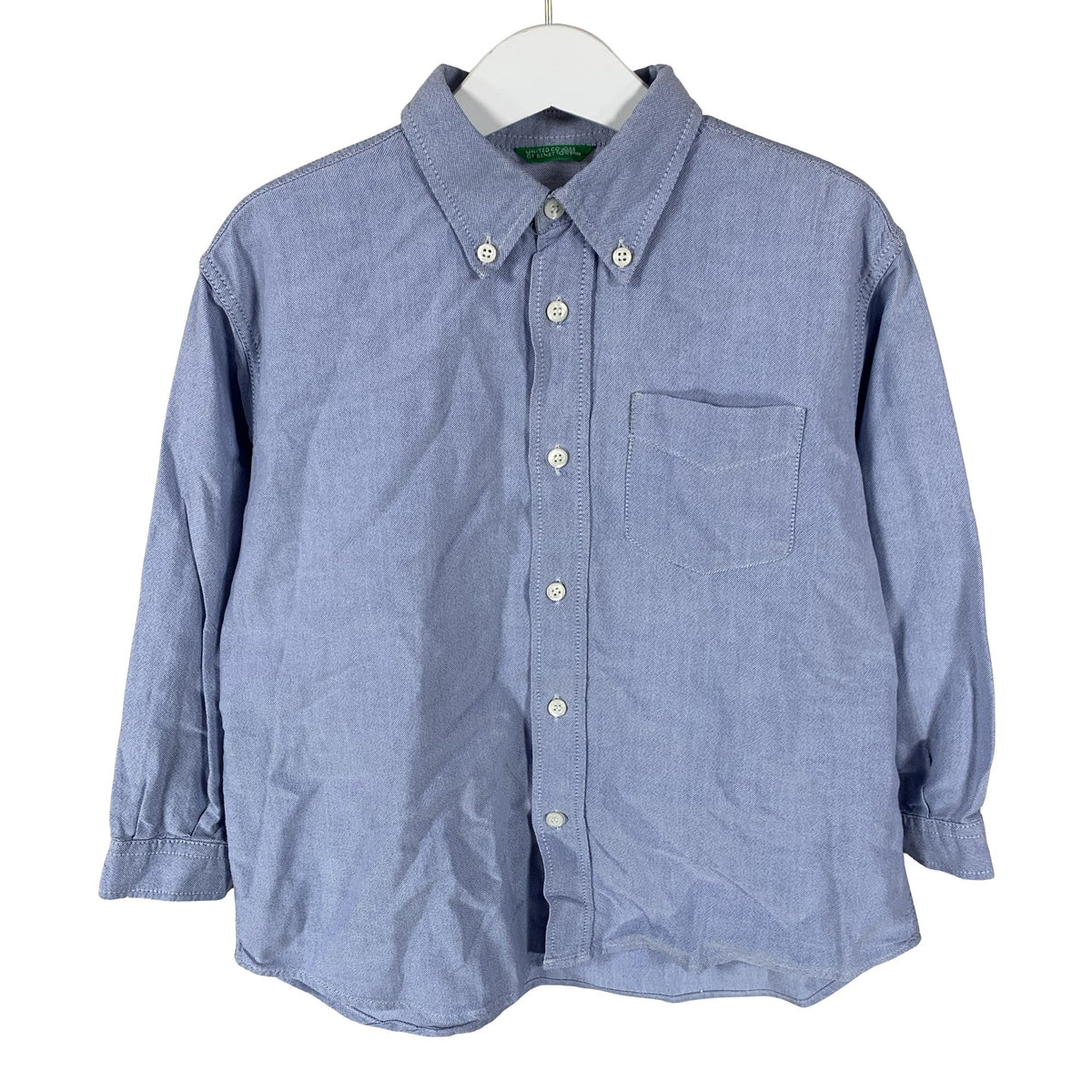 Unisex Benetton - Kauluspaita, koko 116 - 122 - Vaaleansininen (1)
