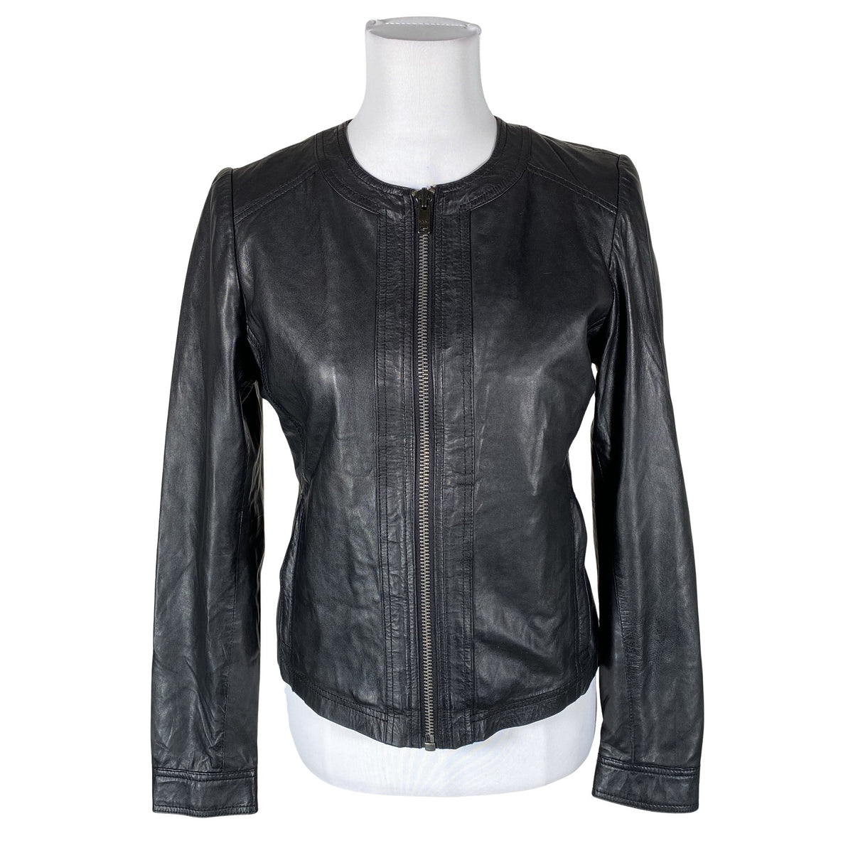 Naisten Saki - Nahkatakki, koko 36 - Musta (1)