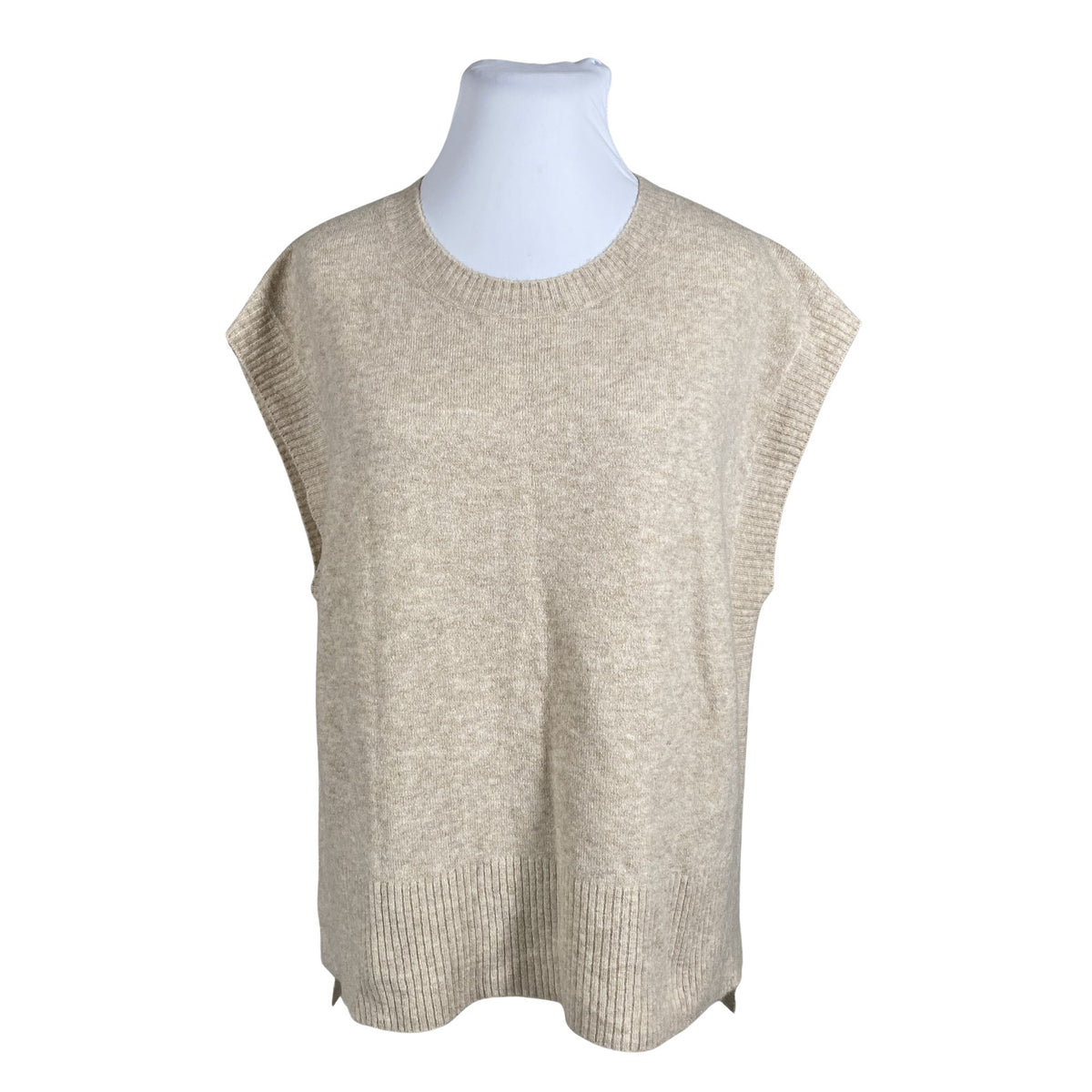 Naisten Esprit - Neuleliivi, koko 44 - Beige (1)