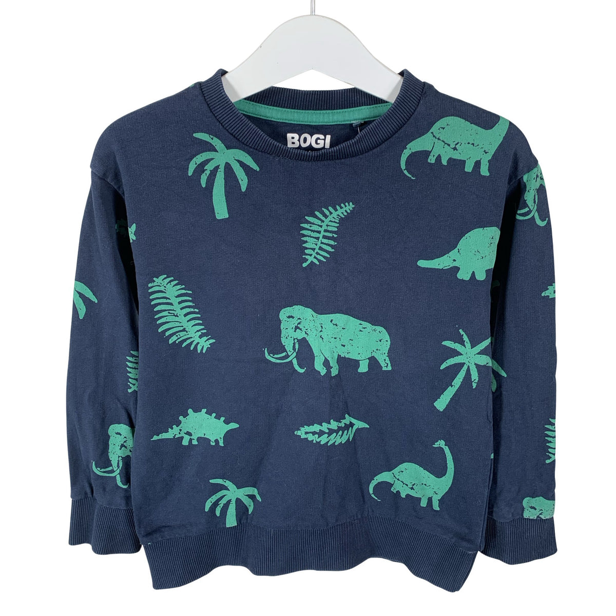 Unisex Bogi - Collegepaita, koko 104 - 110 - Sininen (1)