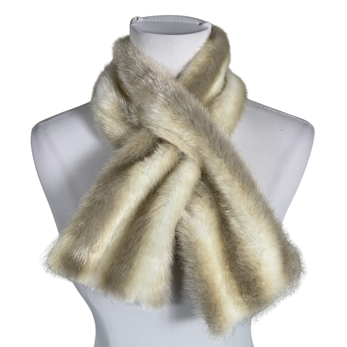 Naisten Handmade - Huivi, koko Midi - Beige (1)