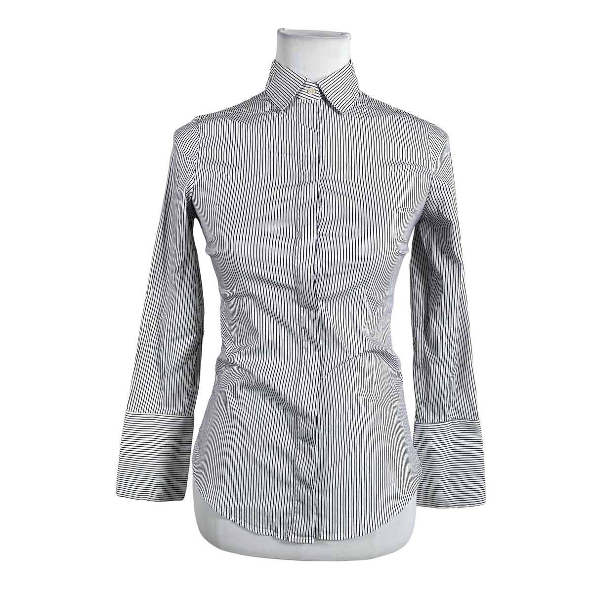 Naisten Massimo Dutti - Kauluspaita, koko 34 - Valkoinen (1)