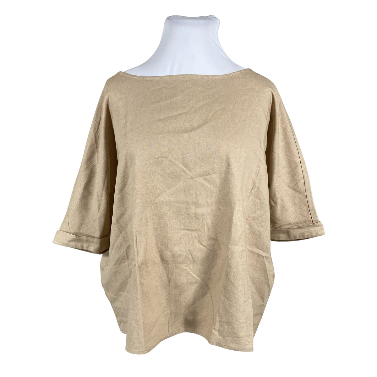 Naisten London Fog - Lyhythihainen pusero, koko 46 - Beige (1)