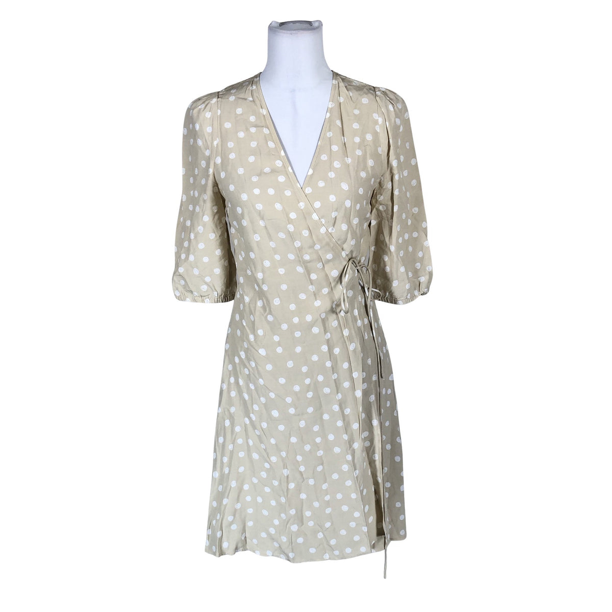 Naisten Samsoe&Samsoe - Sifonkimekko, koko 36 - Beige (1)