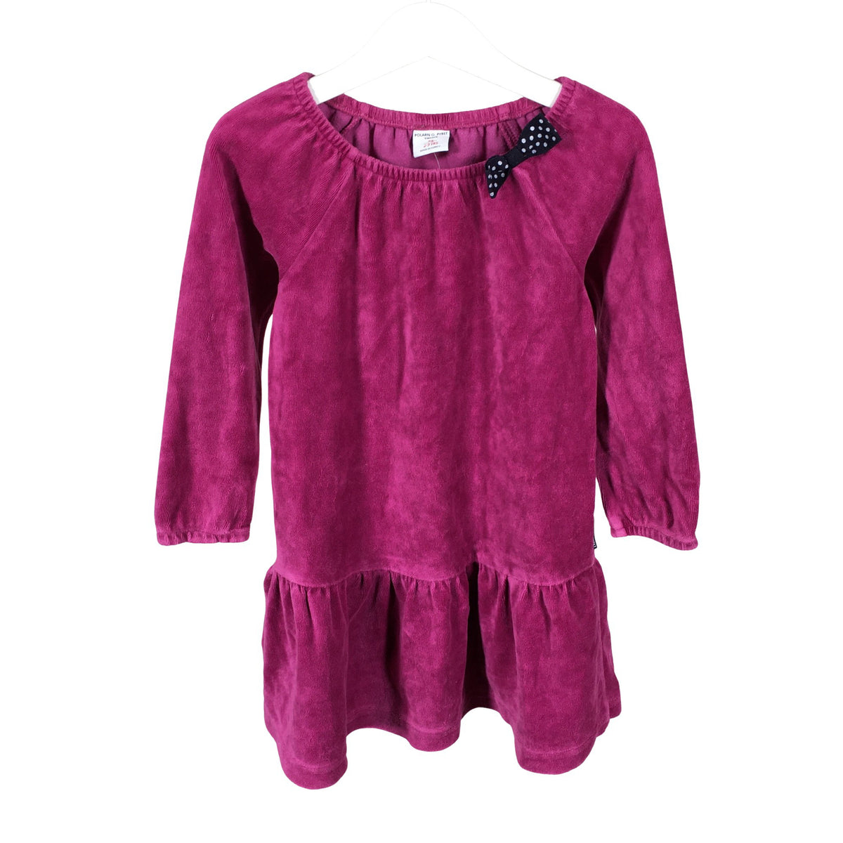 Tyttöjen Polarn O. Pyret - Trikoomekko, koko 92 - 98 - Violetti (1)