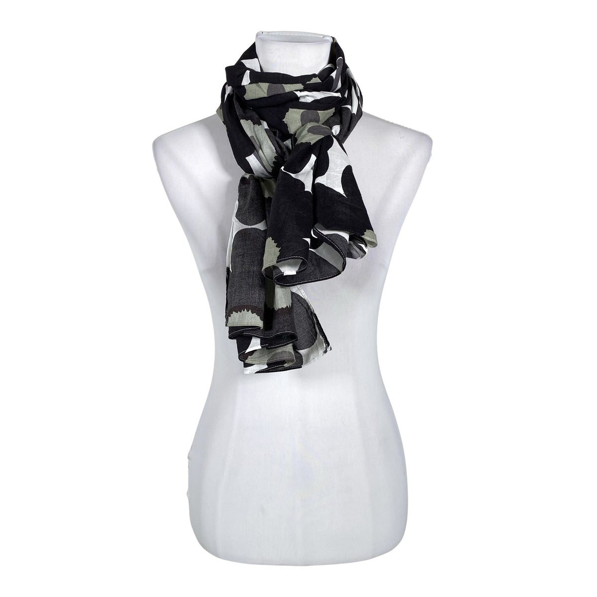 Naisten Marimekko - Huivi, koko Maxi - Musta (1)