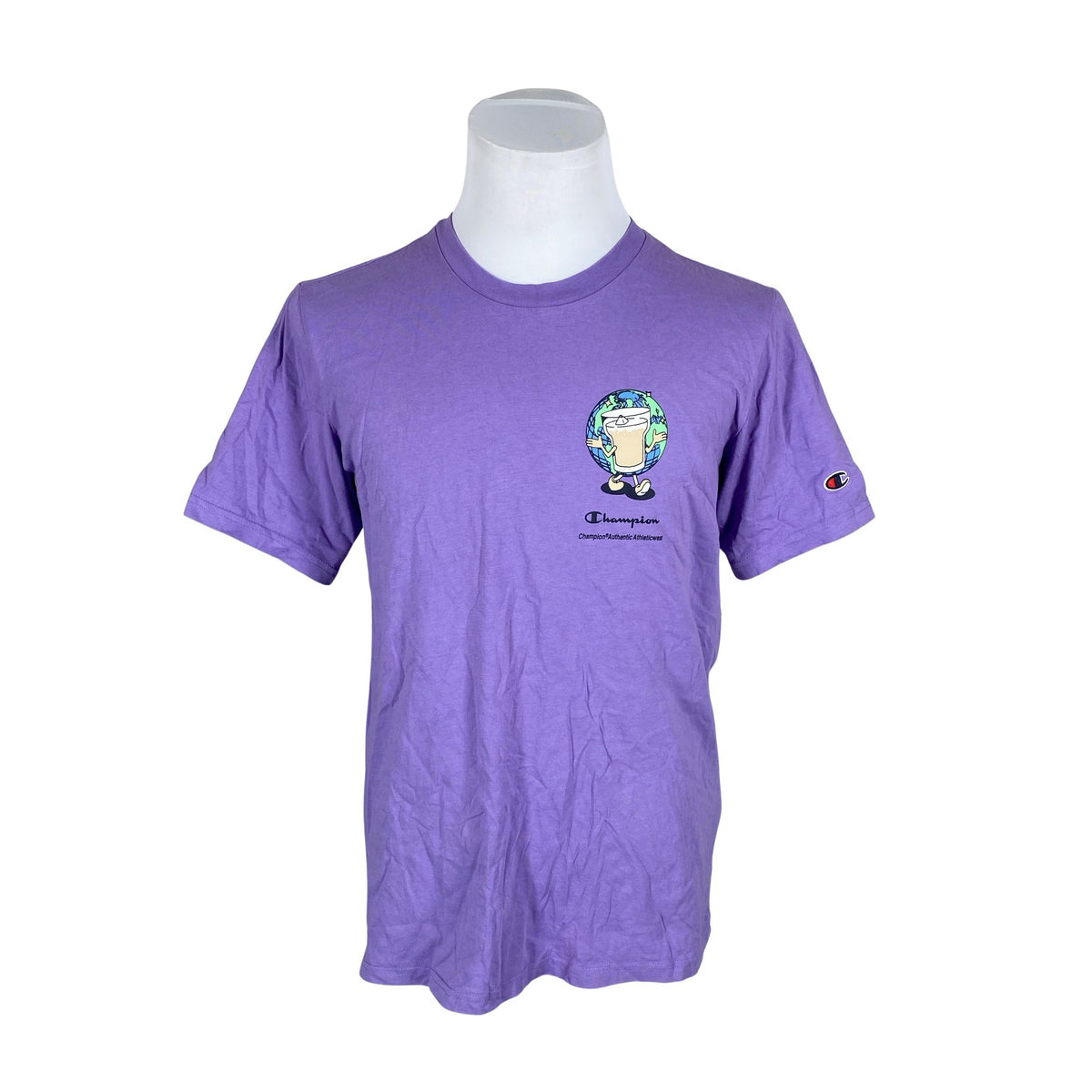 Miesten Champion - T-paita, koko M - Violetti (1)