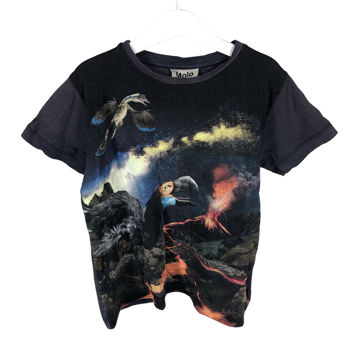 Unisex Molo Kids - T-paita, koko 116 - 122 - Harmaa (1)