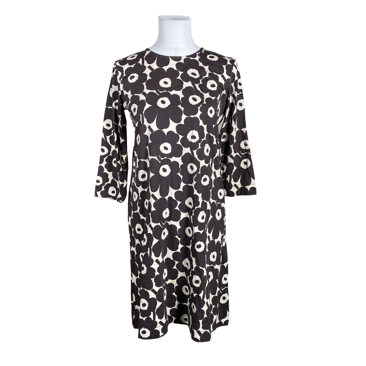 Naisten Marimekko - Trikoomekko, koko 36 - Ruskea (1)