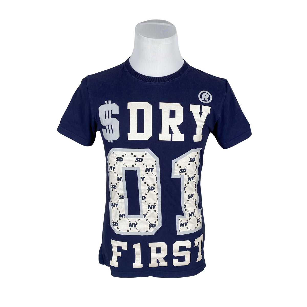 Miesten Superdry - T-paita, koko S - Sininen (1)
