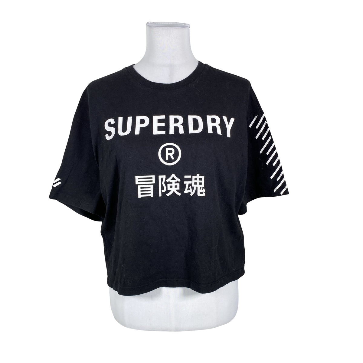 Naisten Superdry - T-paita, koko 38 - Musta (1)