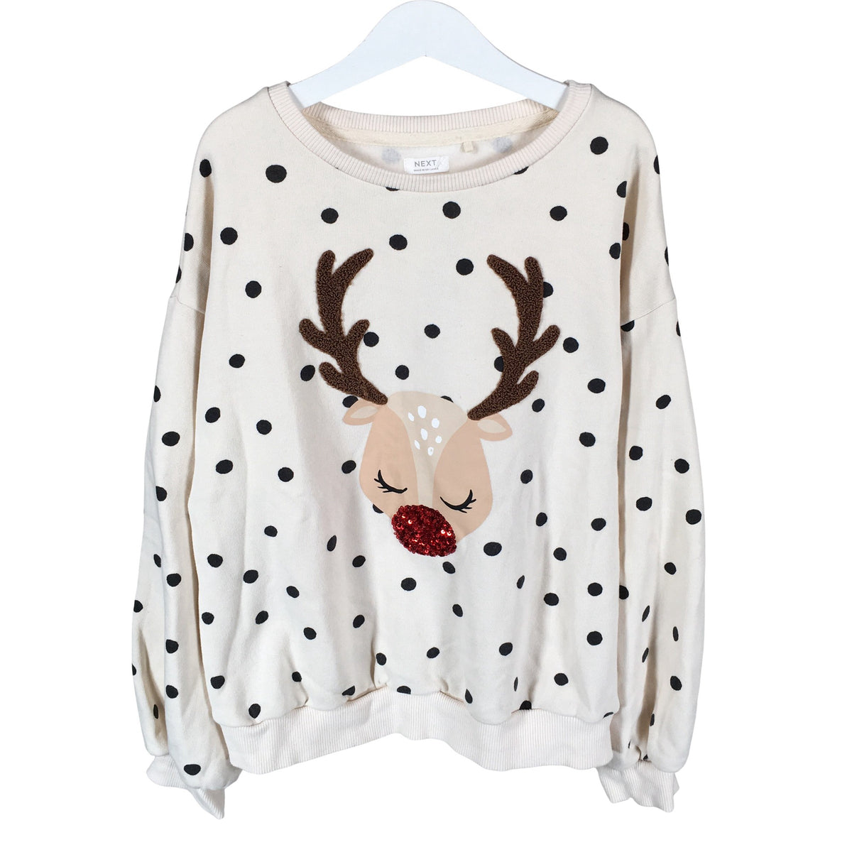 Unisex Next - Collegepaita, koko 146 - 152 - Beige (1)
