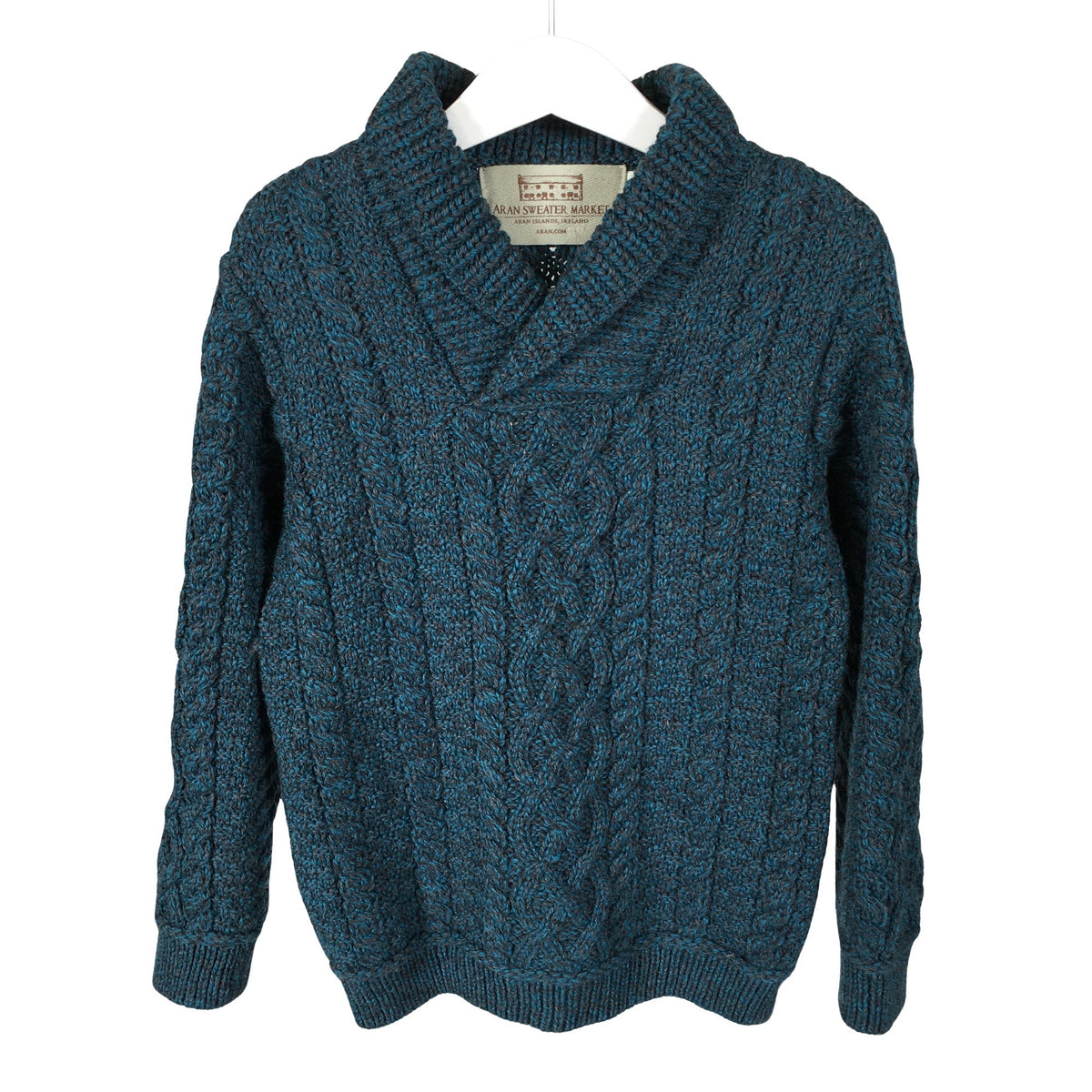 Unisex Aran Sweater Market - Neulepaita, koko 116 - 122 - Sininen (1)