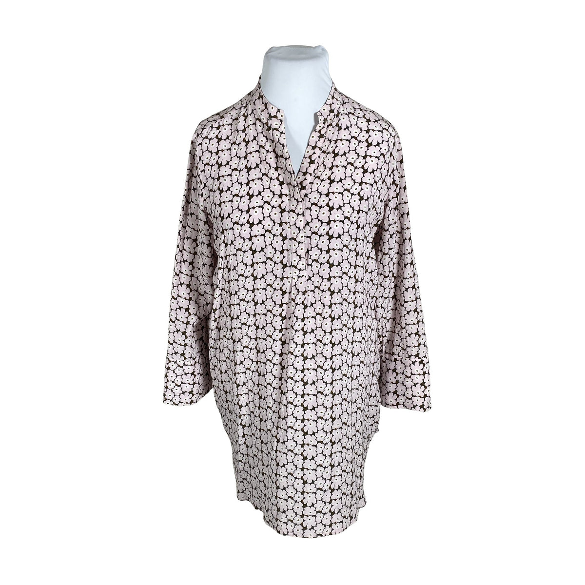 Naisten Marimekko - Sifonkimekko, koko 44 - Vaaleanpunainen (1)