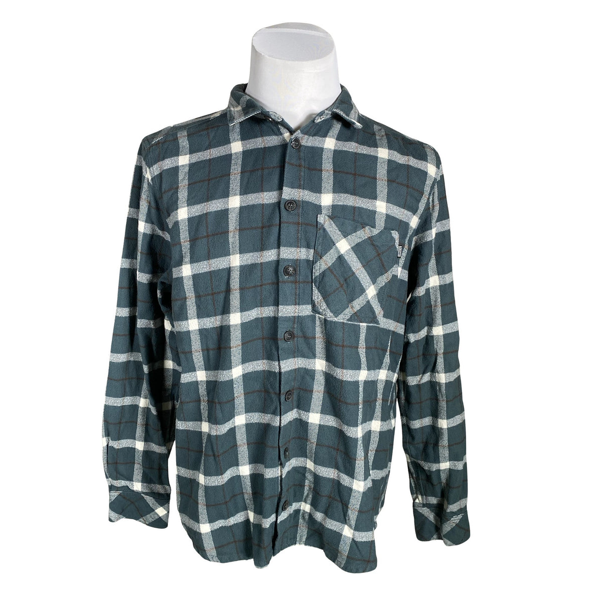 Miesten R-collection - Flanellipaita, koko L - Vihreä (1)
