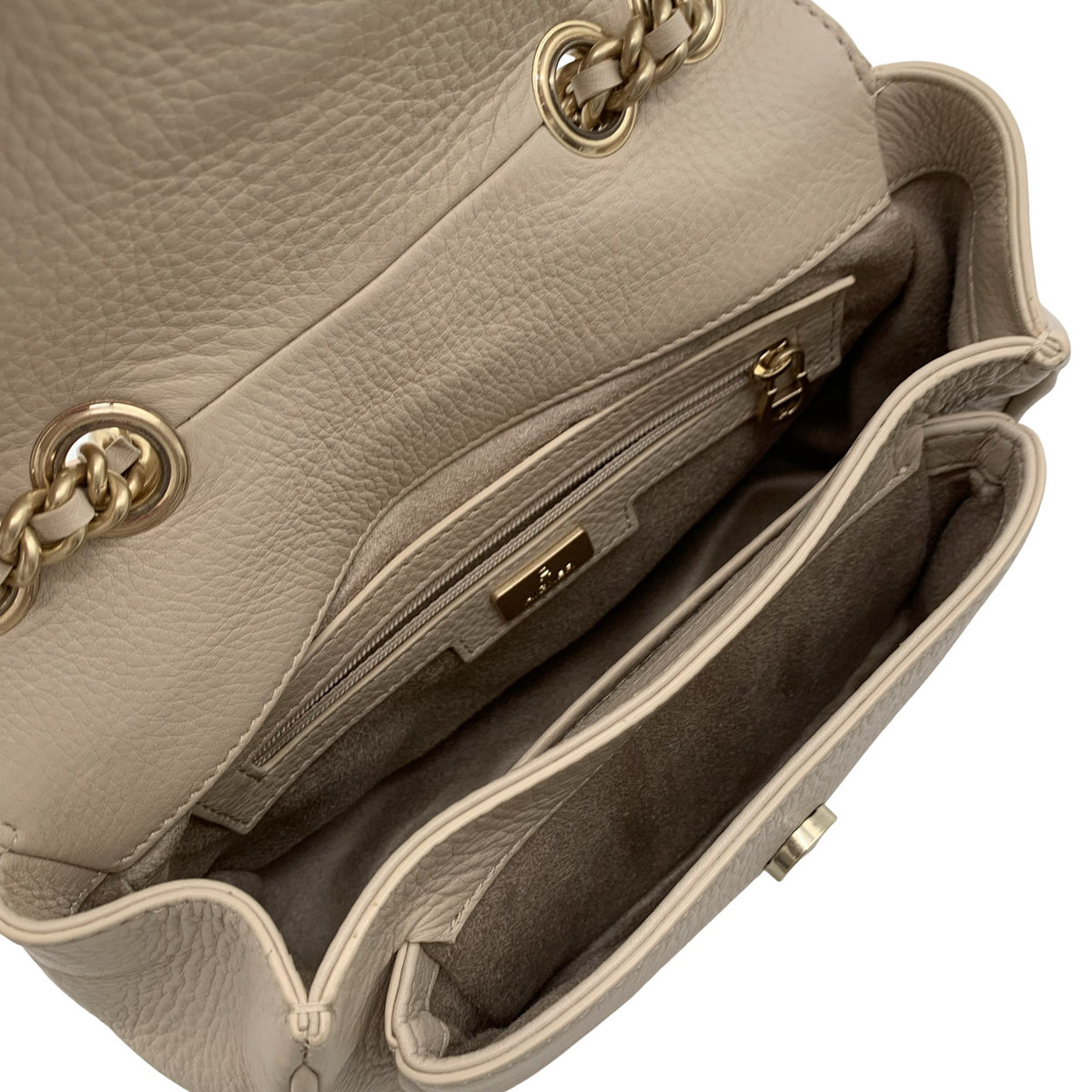 Naisten Aigner - Olkalaukku, koko Mini - Beige (3)