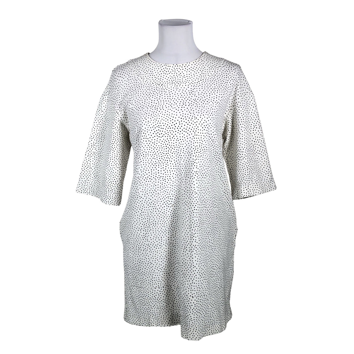 Naisten Marimekko - Trikoomekko, koko 38 - Valkoinen (1)
