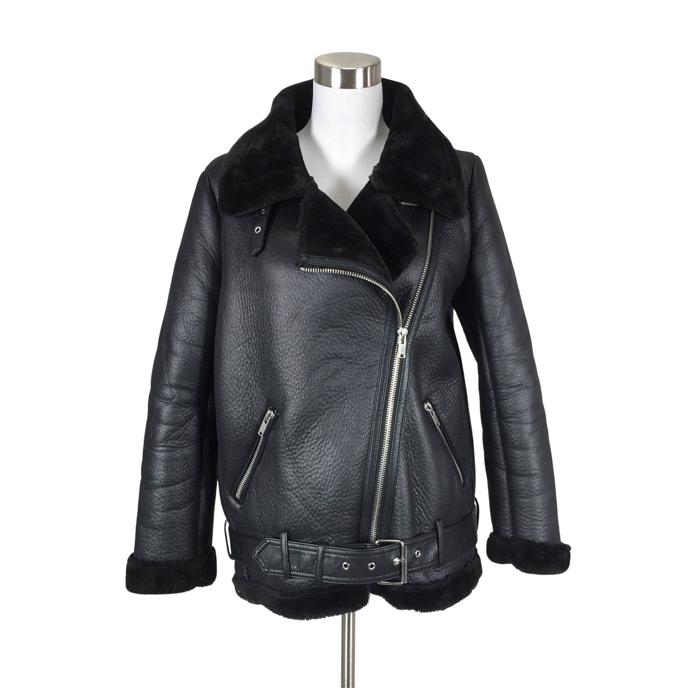 Unisex Zara - Nahkatakki, koko 38 - (1)