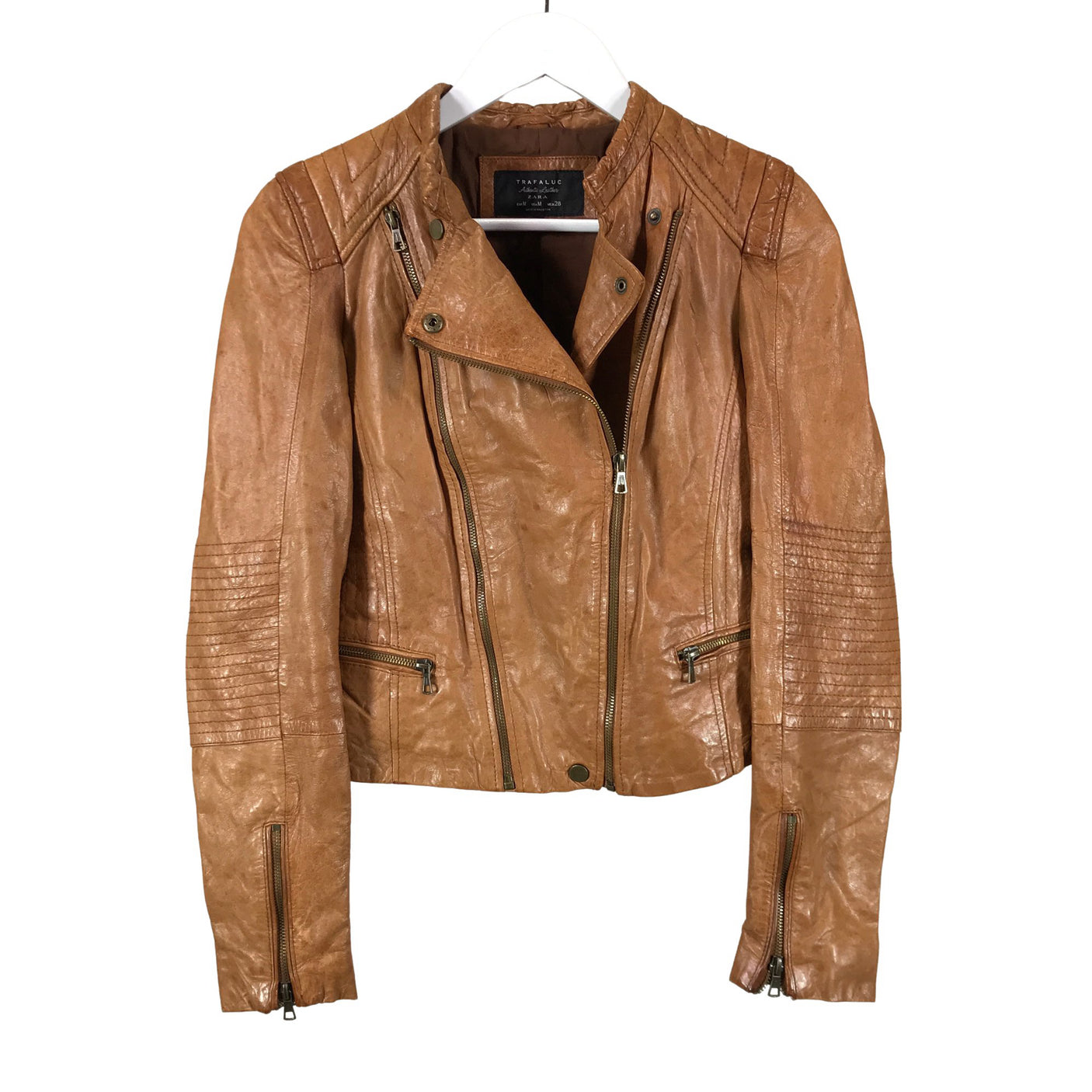 Unisex Zara - Nahkatakki, koko 38 - (1)