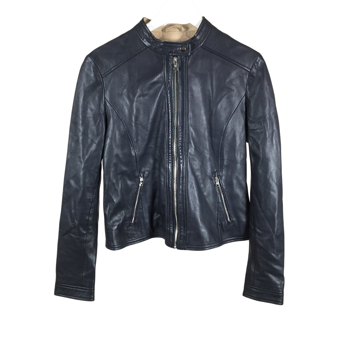 Unisex Massimo Dutti - Nahkatakki, koko 38 - (1)