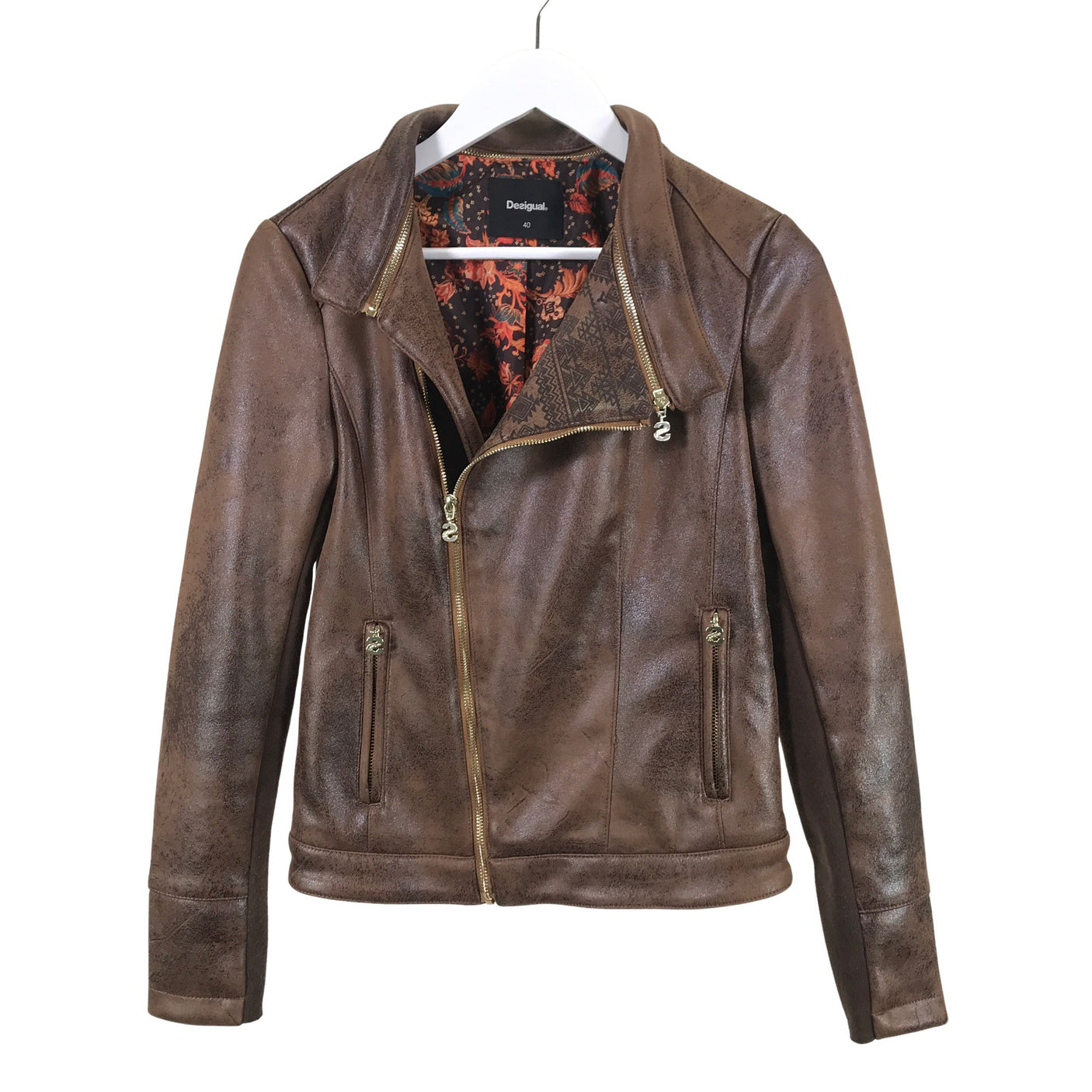 Unisex Desigual - Nahkatakki, koko 40 - (1)