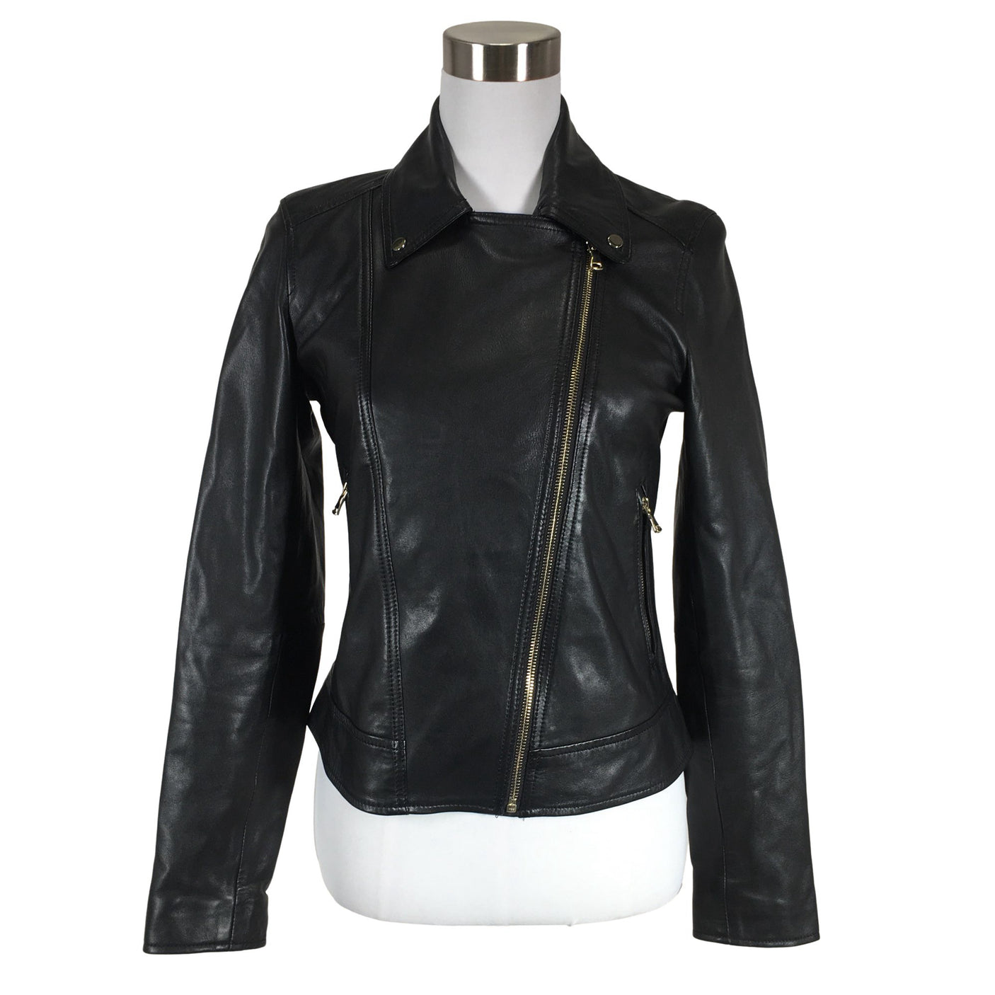 Unisex Massimo Dutti - Nahkatakki, koko 36 - (1)