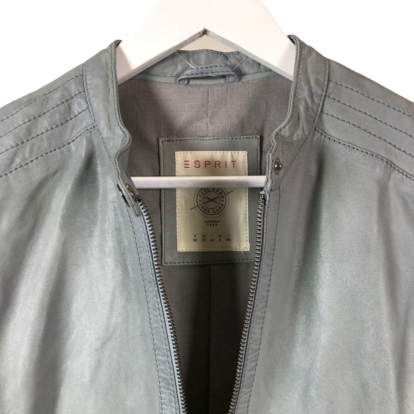 Unisex Esprit - Nahkatakki, koko 38 - (3)