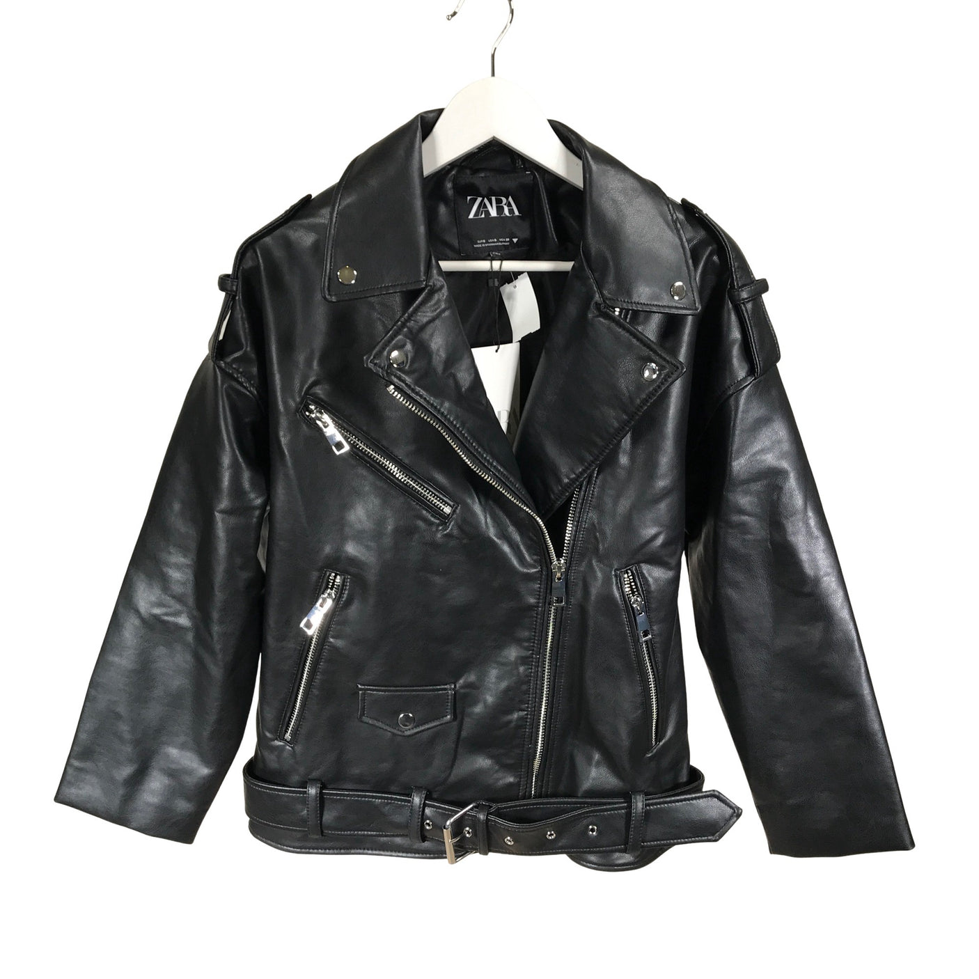 Unisex Zara - Nahkatakki, koko S - (1)
