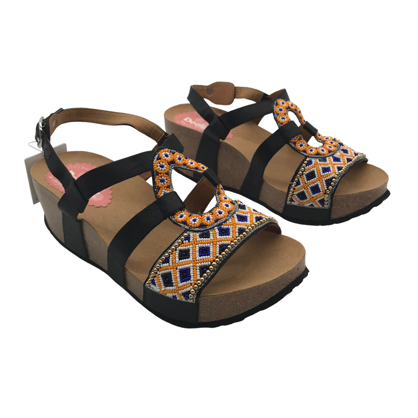 Unisex Desigual - Kiilakorkosandaalit, koko 39 - (2)