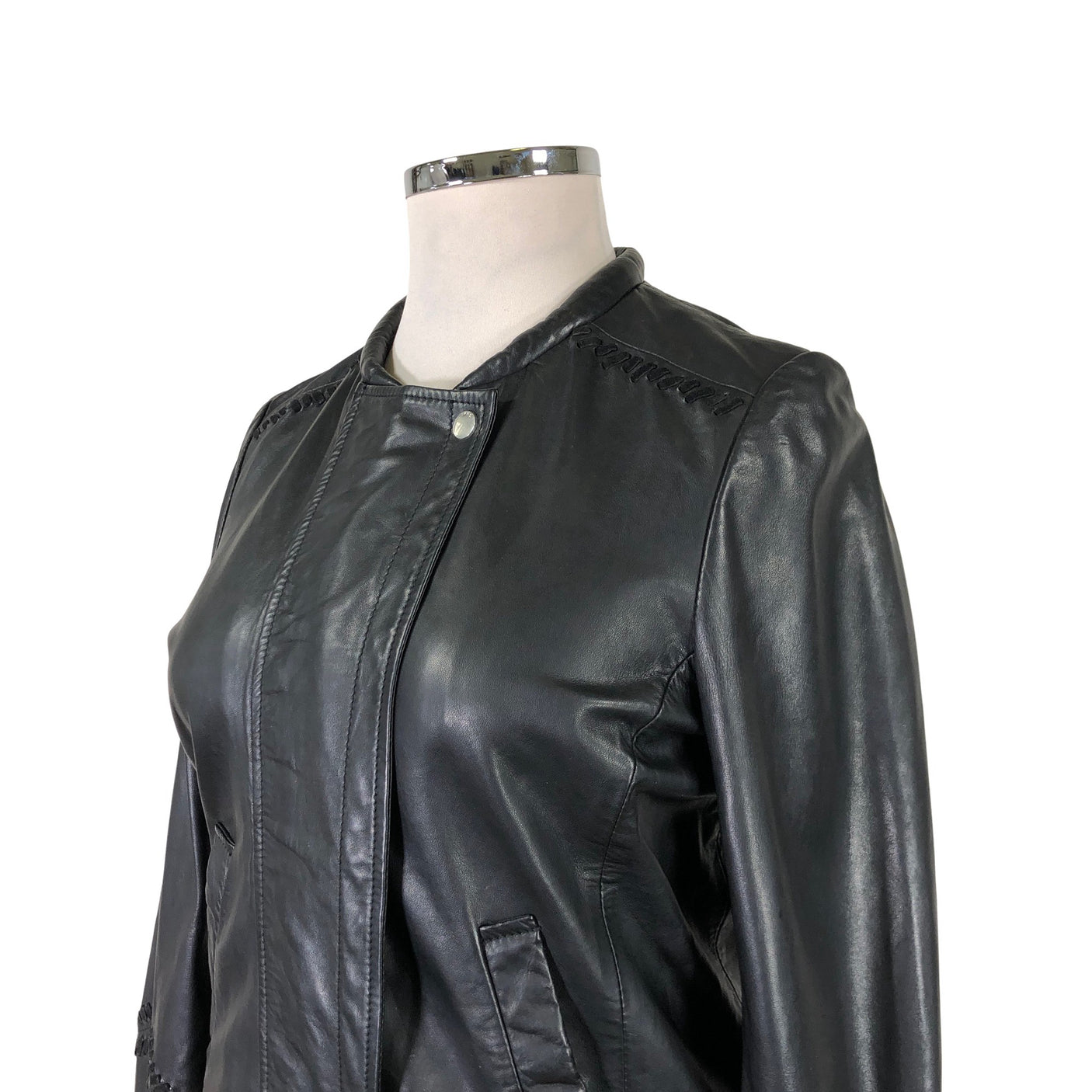 Unisex IKKS - Nahkatakki, koko 42 - (3)