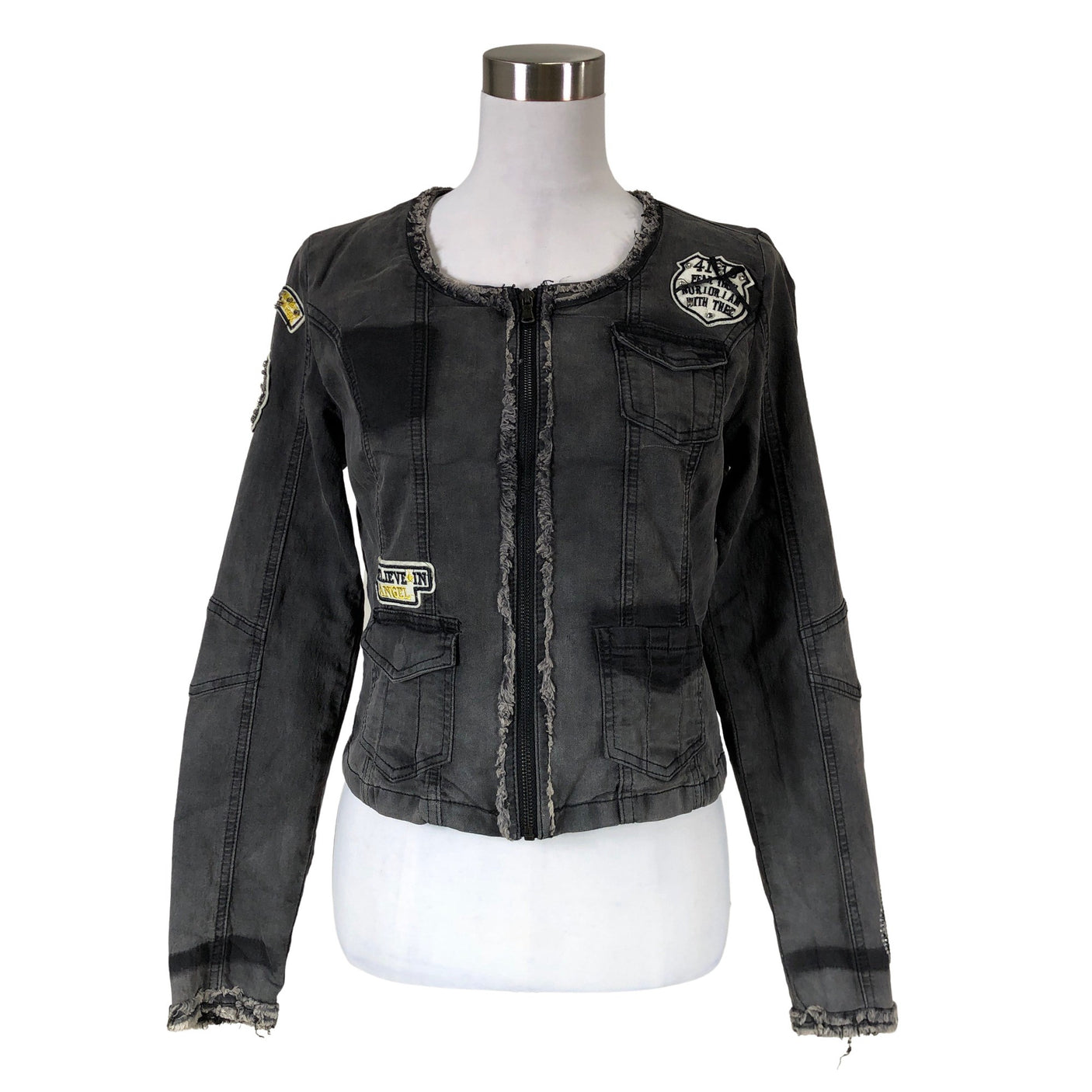 Unisex Cream - Farkkutakki, koko 38 - (1)