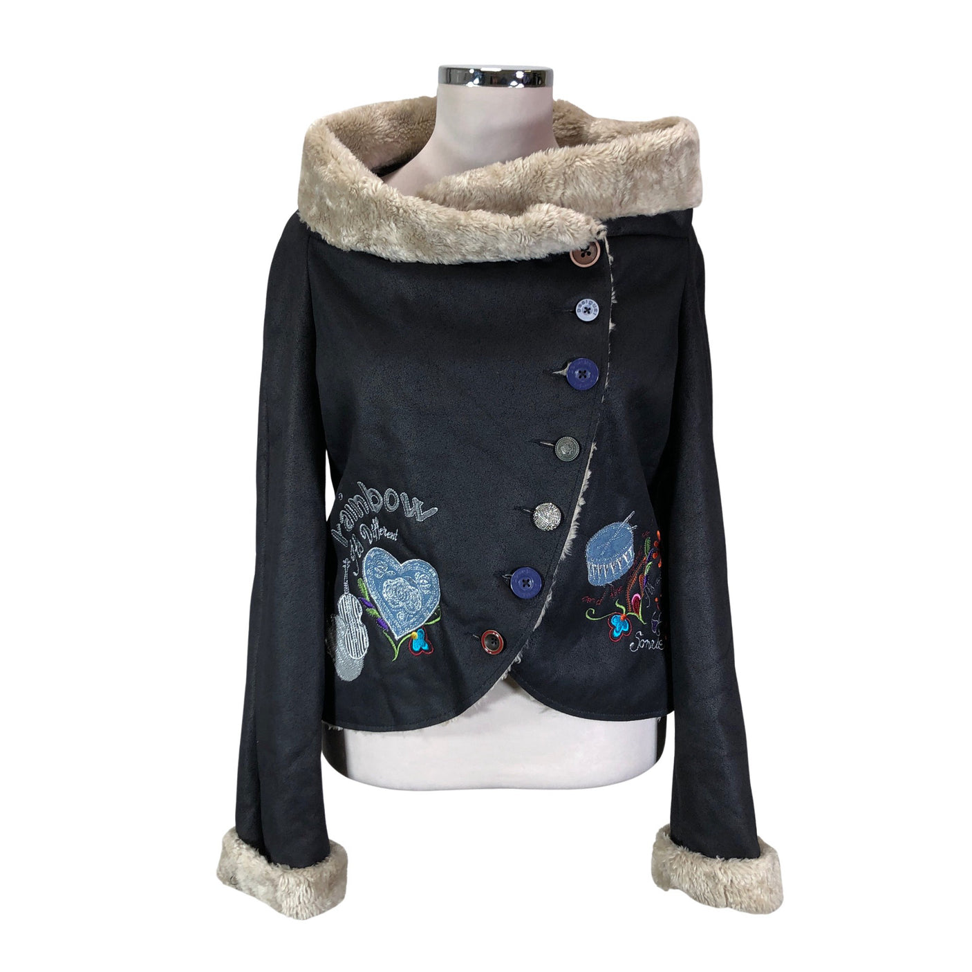 Unisex Desigual - Nahkatakki, koko 46 - (1)