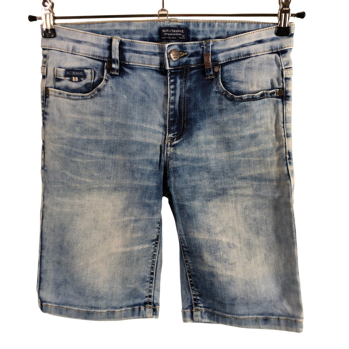 Unisex Nukutavake - Farkkushortsit, koko 146 - 152 - (1)