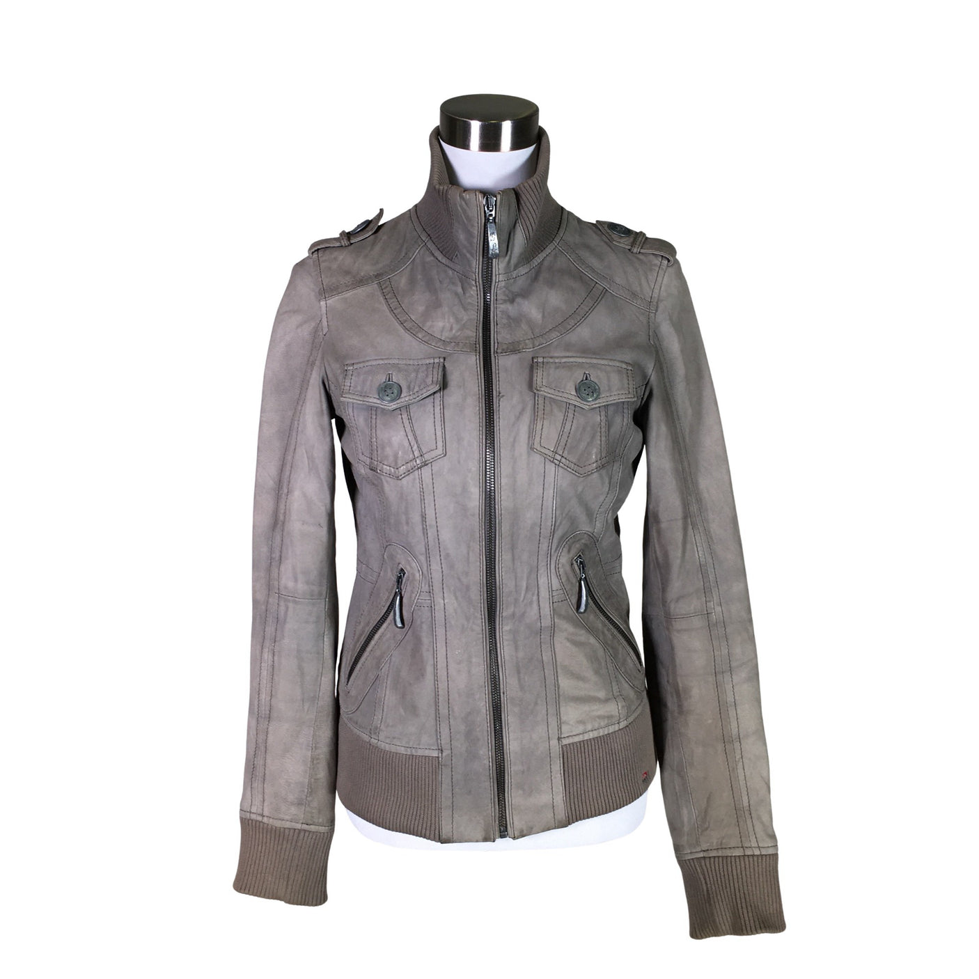 Unisex Esprit - Nahkatakki, koko 36 - (1)