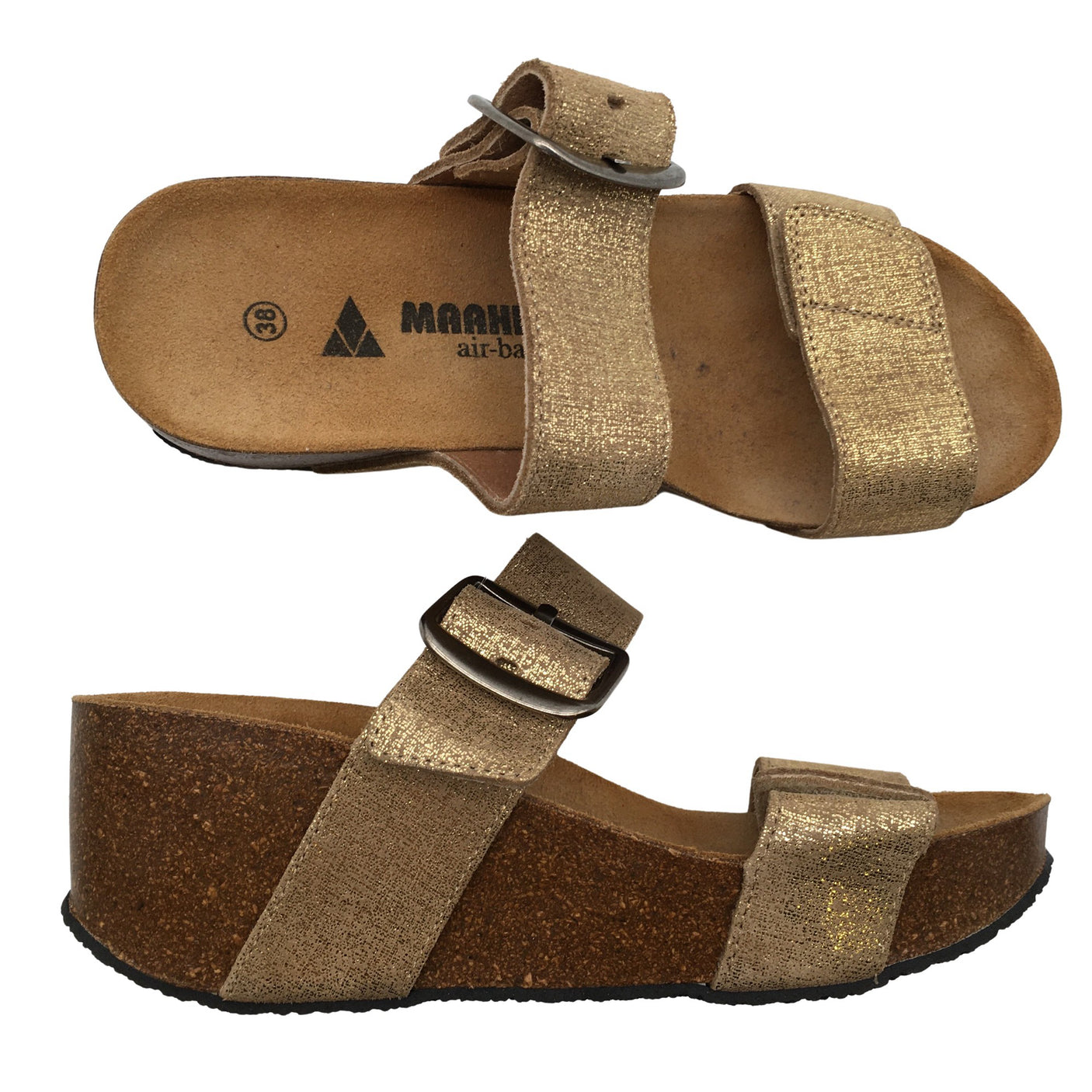 Unisex Maahiset - Korolliset sandaalit, koko 38 - (1)
