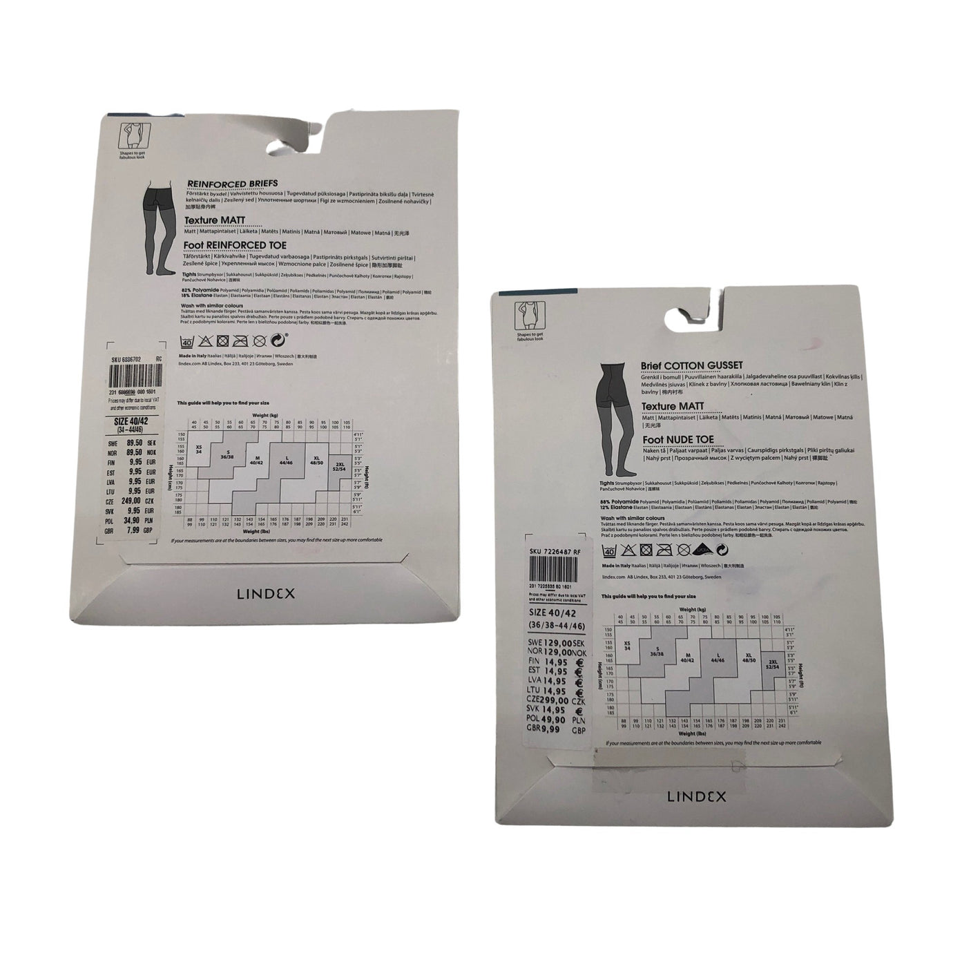 Unisex Lindex - Sukkahousut, ohuet, koko 40 - (2)