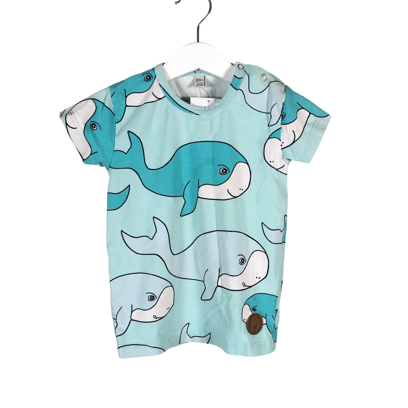 Unisex Blaa - T-paita, koko 86 - 92 - (1)