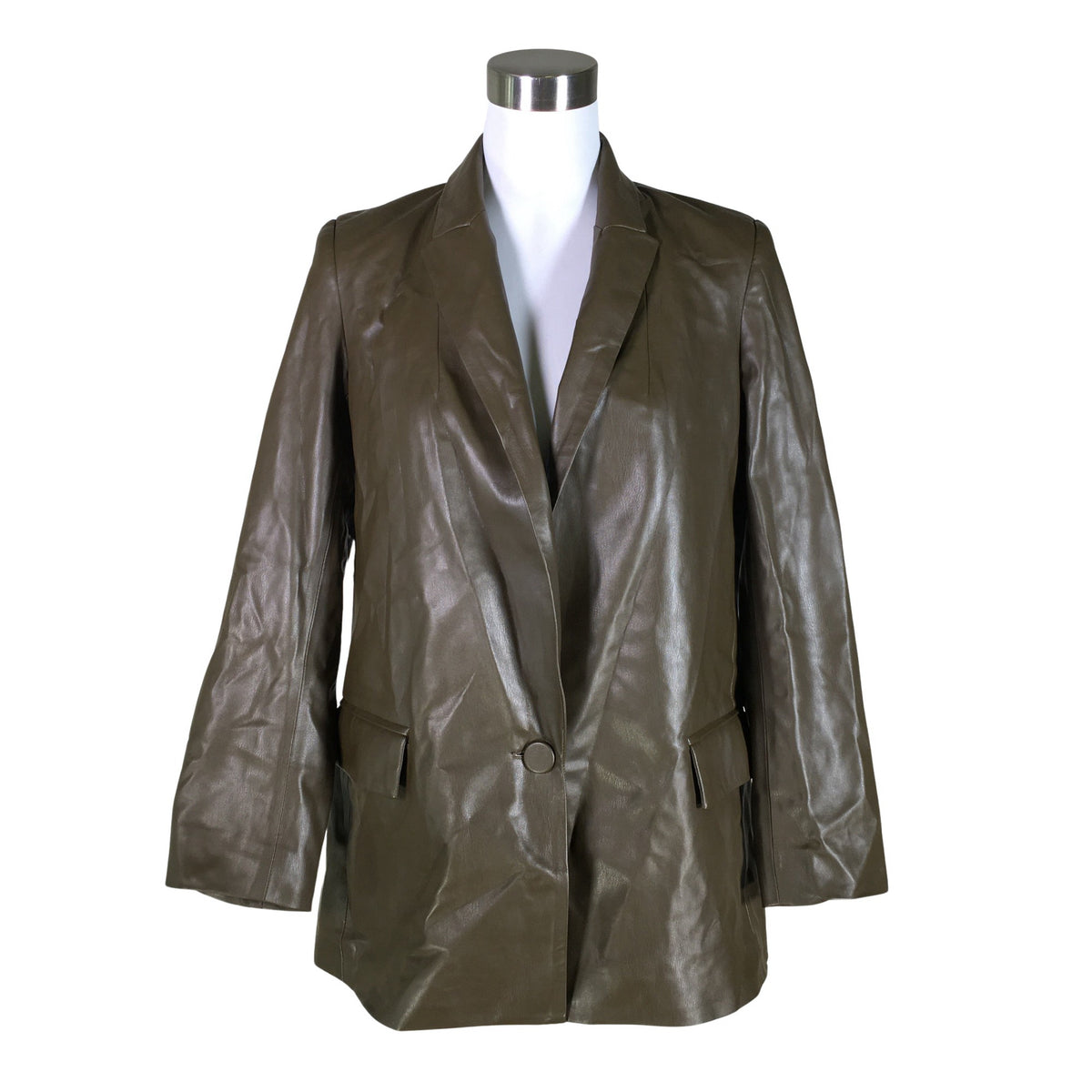 Unisex Zara - Nahkatakki, koko 34 - (1)