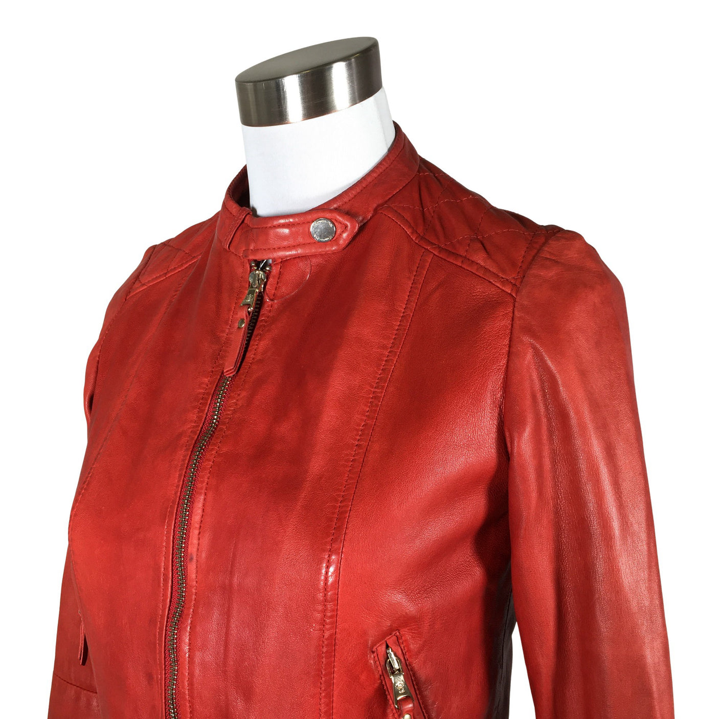 Unisex Massimo Dutti - Nahkatakki, koko 34 - (3)