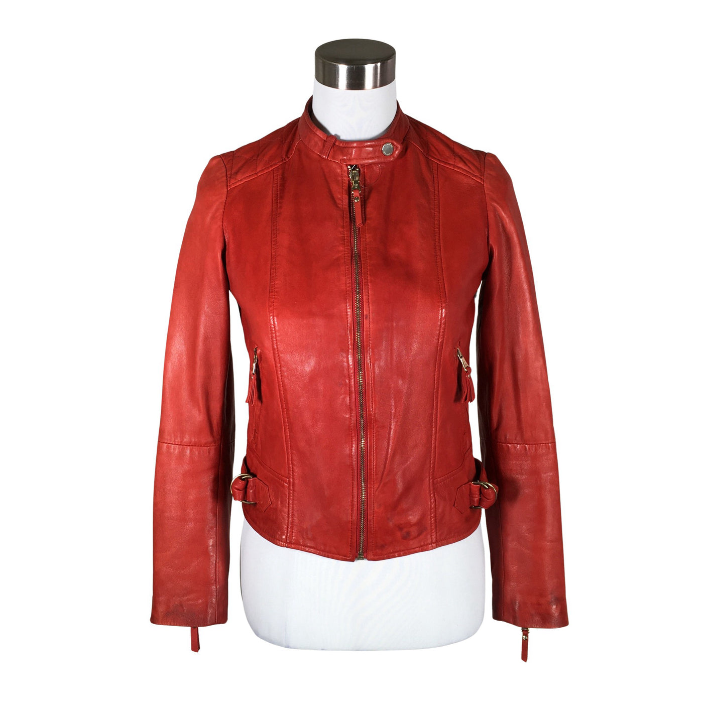 Unisex Massimo Dutti - Nahkatakki, koko 34 - (1)