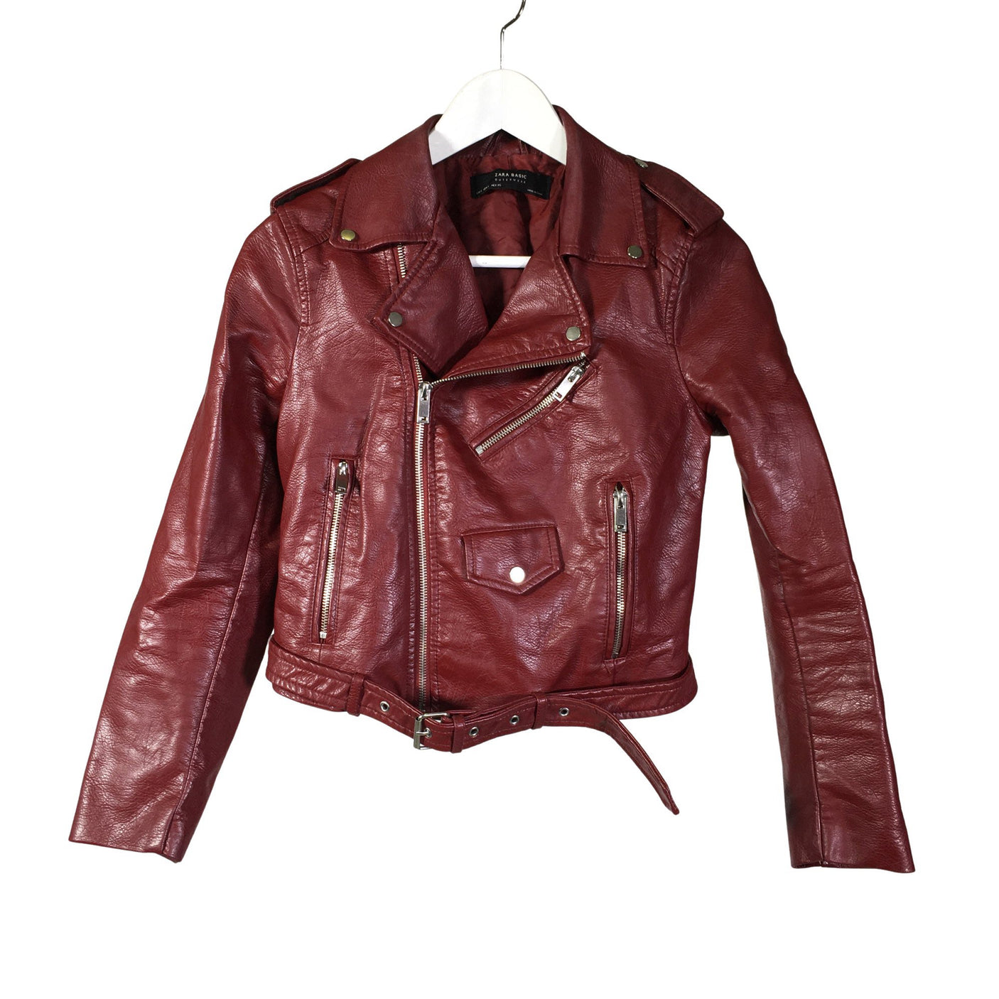 Unisex Zara - Nahkatakki, koko 36 - (1)