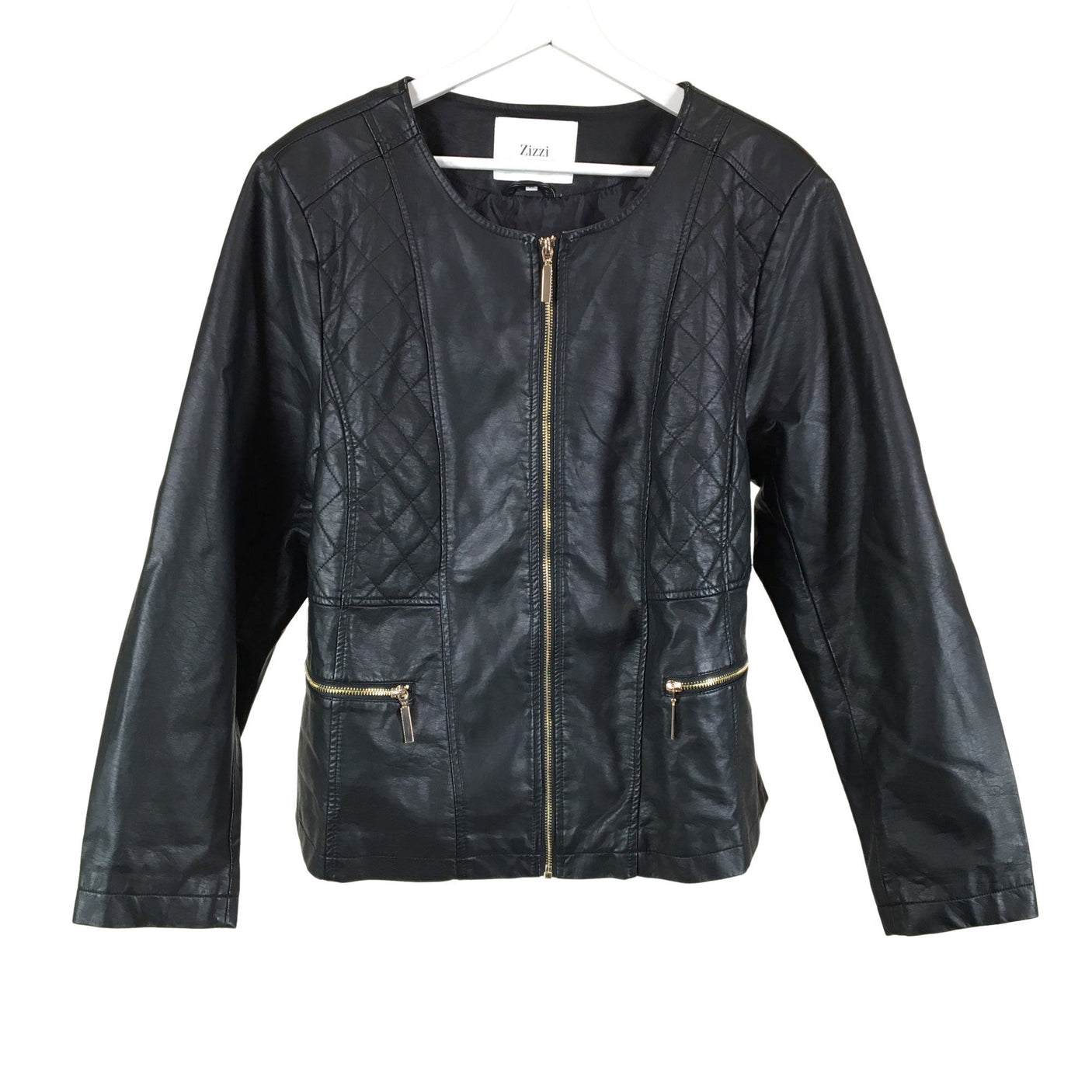 Unisex Zizzi - Nahkatakki, koko 50 - (1)