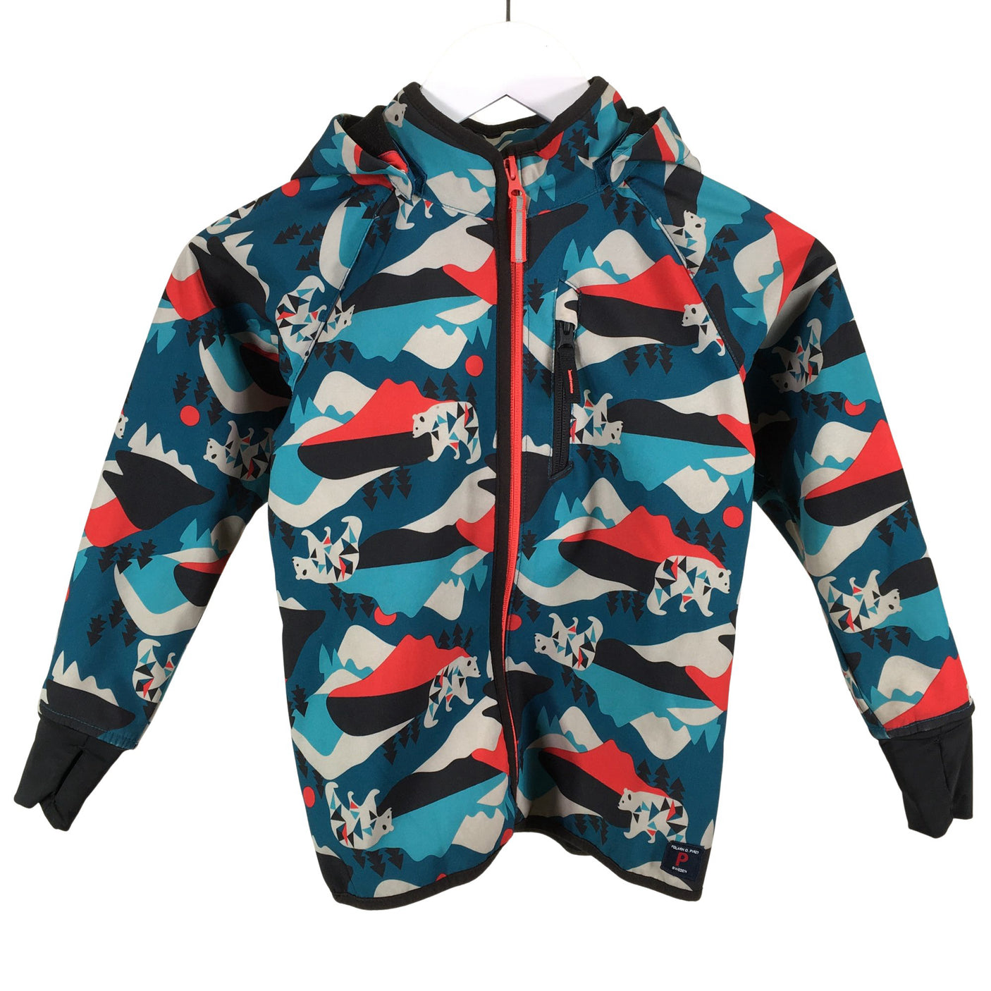 Unisex Polarn O. Pyret - Softshell-takki, koko 110 - 116 - (1)